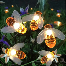 Honigbienenform Solar angetriebene Feenhalle Lichter